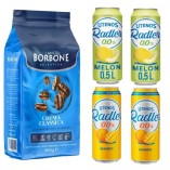 Кофе зерновой, пиво безалкогольное 2 вкуса